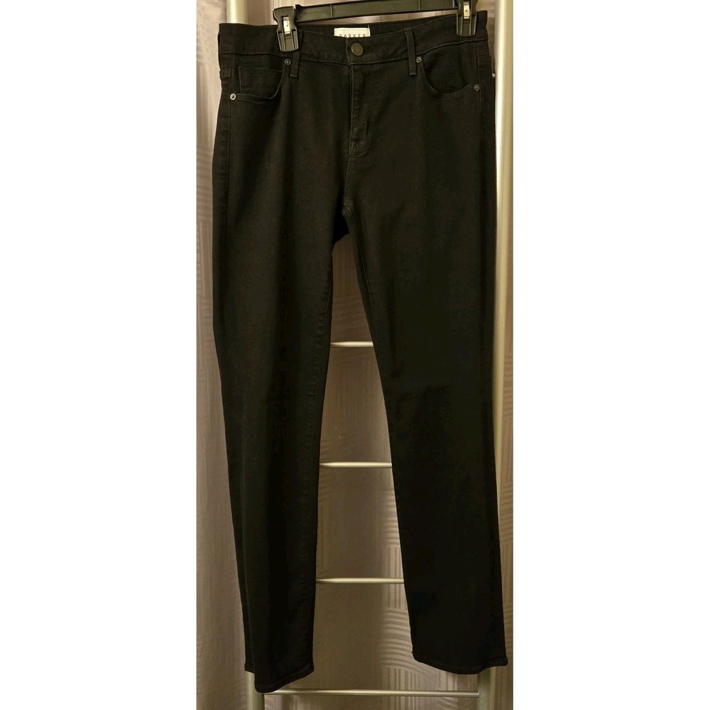 Parker Smith Black Cotton Blend Straight Jeans Size 28/6 (Fits 28x30)